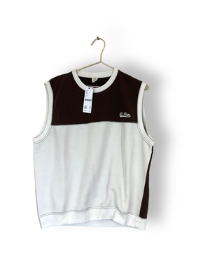 Urban outfitters sleeveless Sweatshirt Size M vest top Ivory Brown iets frans