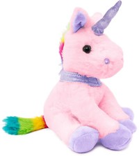 BRUBAKER Plush Unicorn - 8.3 Inches - Cuddly Plush Toy - Stuffed Animal - Pink