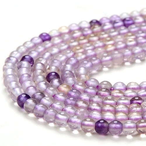 3MM Natural Ametrine Gemstone Grd A Round 15 inch (80016352-P59) - Picture 1 of 3