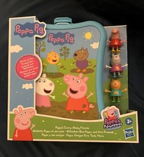 Peppa Pig Peppa's Carry-Along Friends Case with four figures.New in box.