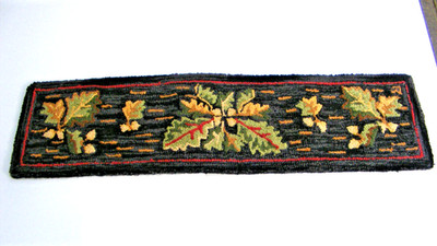 Chandler 4 Corners Laura Megroz Acorns & Leaves Hooked 13''X 4' Autumn Wool Rug