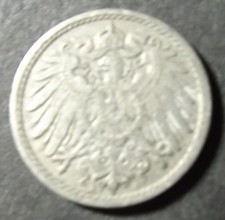 GERMANY EMPIRE 5 PFENNIG COIN DATED 1912 A. VERY NICE COIN