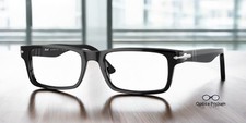 PERSOL PO3050V 95 Black Demo Lens 53 mm Men's Eyeglasses