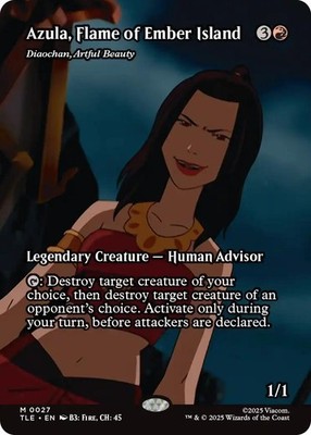 Azula, Flame of Ember Island - Diaochan, Artful Beauty (Borderless) #27 (NM) ...