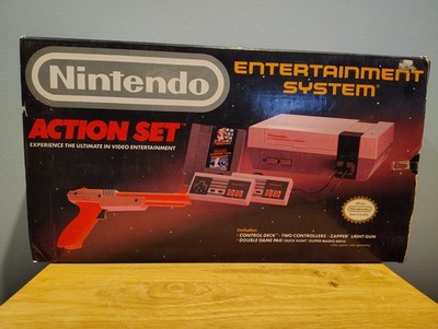 Nintendo NES Action Set Console System Complete Set CIB OEM Great Shape C Pics