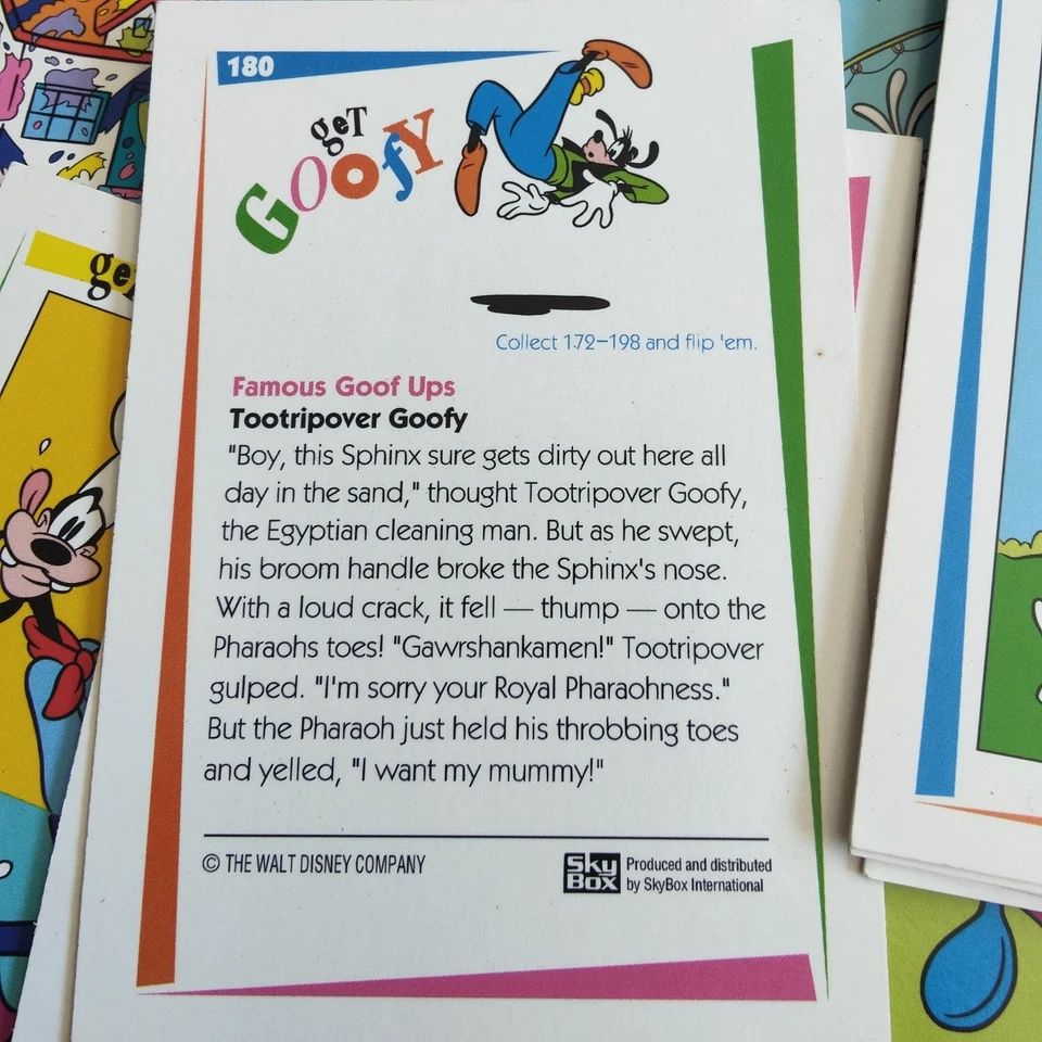 1990s Disney Get Goofy SkyBox Trading Cards x24 Vintage Cartoon Collectables - Image 4 of 4