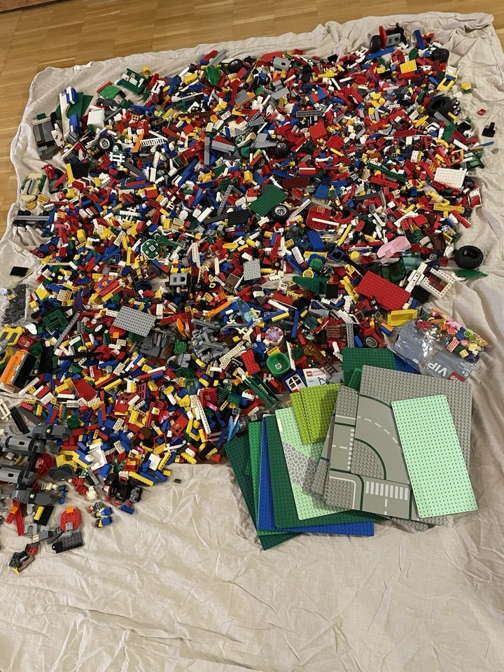 LEGO® 18 Kg Colección Bloques de Construcción, Placas, Figuras, Ruedas, Árboles - Imagen 2 de 4