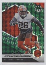 2021 Panini Mosaic Rookies Green Mosaic Prizm Jeremiah Owusu-Koramoah #365 4f9