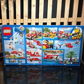 LEGO CITY 4209 FIRE PLANE SEALED + MEGA BLOKS WOW BARRENS CHASE SET LOT