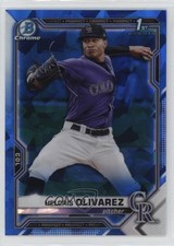 2021 Bowman Chrome Sapphire Edition Prospects Helcris Olivarez #BCP-154 uk2