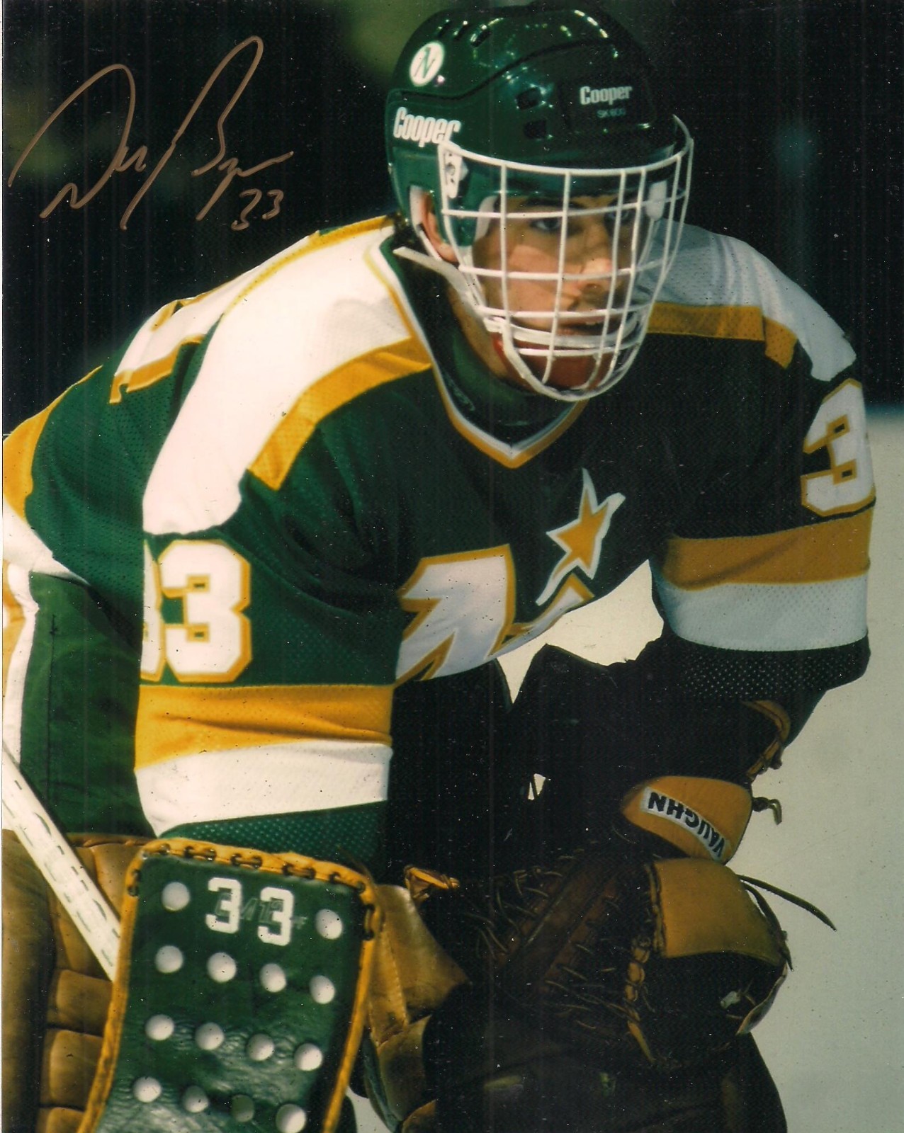 Don Beaupre Signed 8x10-Minnesota North Stars 1980s Hockey Goalie-In Person