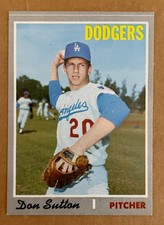 1970 Topps Los Angeles Dodgers Don Sutton Baseball Card #622 (NM/MT)