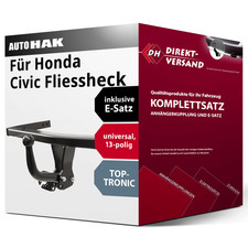 Für Civic VII Typ EU/EP/EV (Auto Hak) Anhängerkupplung starr + E-Satz 13pol neu