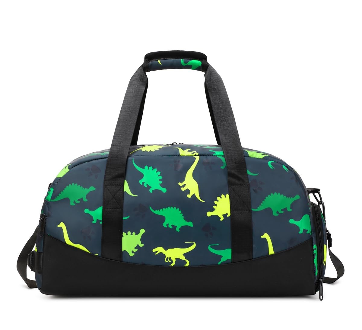 Sac de sport enfant haut de gamme en toile robuste oxford grise avec poche chaussures