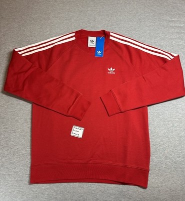 Adidas Adicolor Classics 3-Stripes Crew Sweatshirt Better Scarlet Men s M IM4508