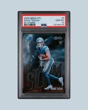 2025 PANINI ABSOLUTE BY STORM ROOKIE ISAAC TESLAA #5 [RC] PSA 10