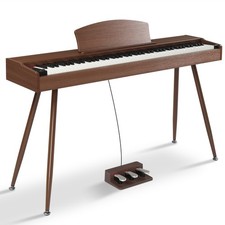 Ktaxon 88 Key Full Weighted Keyboards Digital Home Piano with 3 Pedals