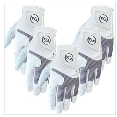 Pack 5 SG Herren Allwetter Golf Handschuhe Cabretta Leder Palm Patch Und Daumen