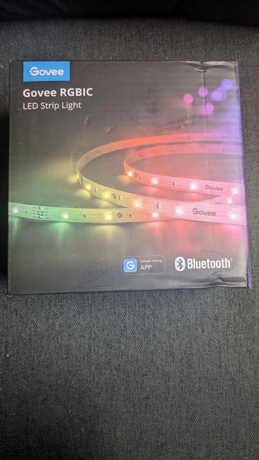 RGBIC LED Strip Lights, 32.8ft Smart LED Lights for Bedroom, Bluetooth LED Li...