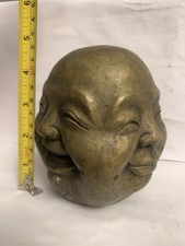 LATEX RUBBER MOLD YKM-L5137 4face Laughing Buddha H. Plaster, Made In USA