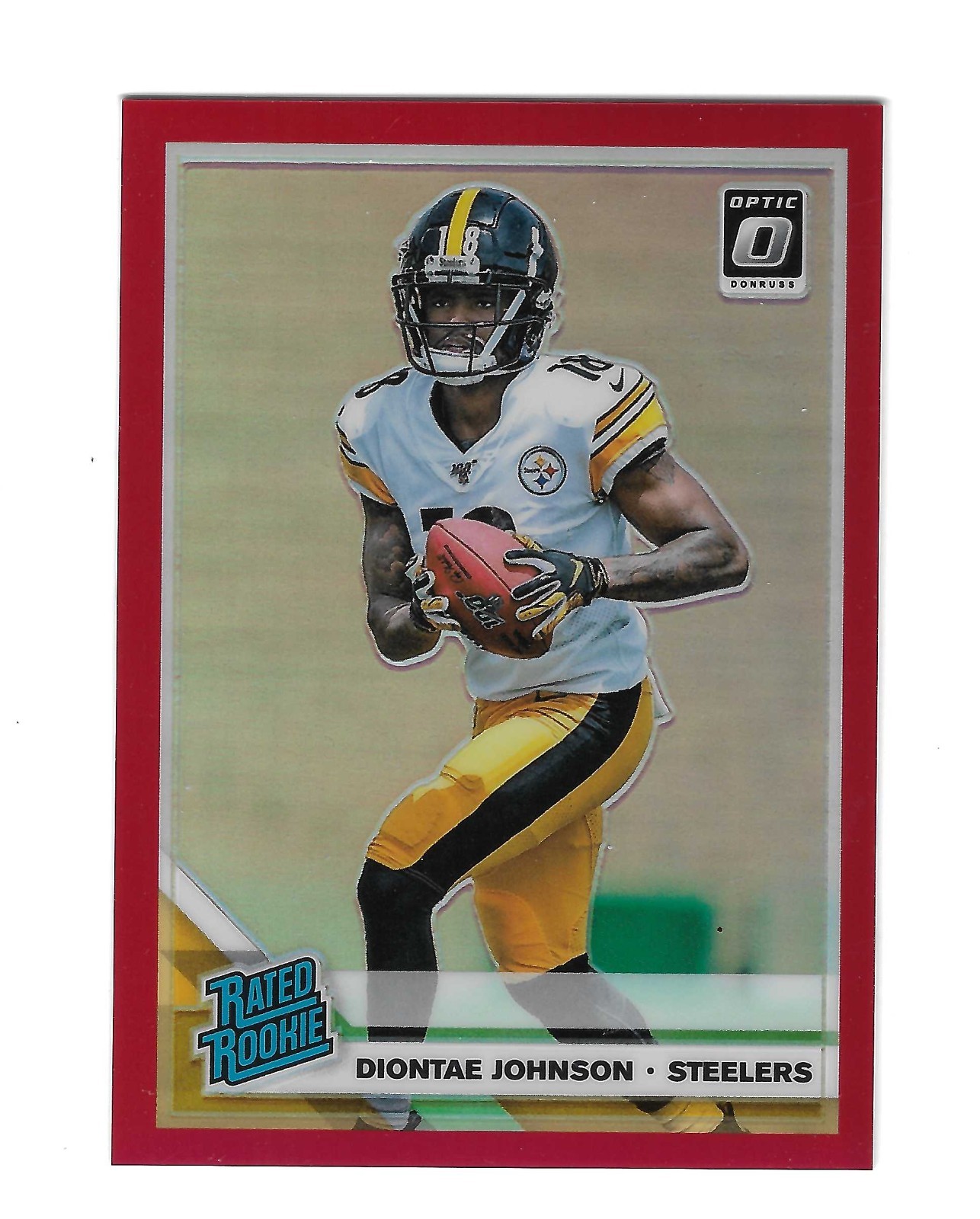 DIONTAE JOHNSON 2019 DONRUSS OPTIC RED HOLO ROOKIE #177 /99 $20.00 STEELERS