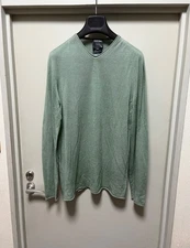 GIORGIO ARMANI 100% Cashmere V-Neck Knit Sweaters Made in Italy Long Sleeve