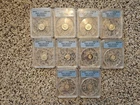 LOT OF 10 ~ 2001S 2005S 2006S 2014S 2015S Silver Proof Roosevelt ANACS PR70 DCAM