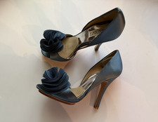 Badgley Mischka Randall Sateen Heels Sz 7.5 M
