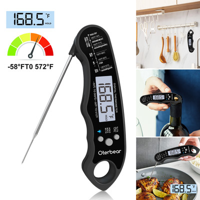 Instant Read Meat Thermometer Digital LCD Cooking BBQ Food Thermometer