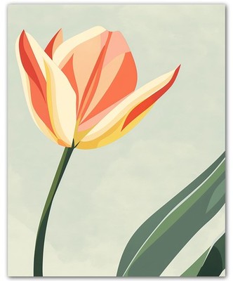 Tulip Flower Wall Art 8x10 Print Poster Choose Your Design