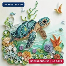 ZQEATRY Sea Turtle Animal Special Shape Diamond Art Kits for Adults,5D Diamond P