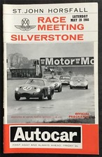 SILVERSTONE 28 May 1966 St John Horsfall Race Meeting Official Programme