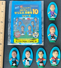 FIFA 2005 Lot 6 Zola Adriano Chiesa Nakata Nakamura Rui Costa 3D plates w/ bags