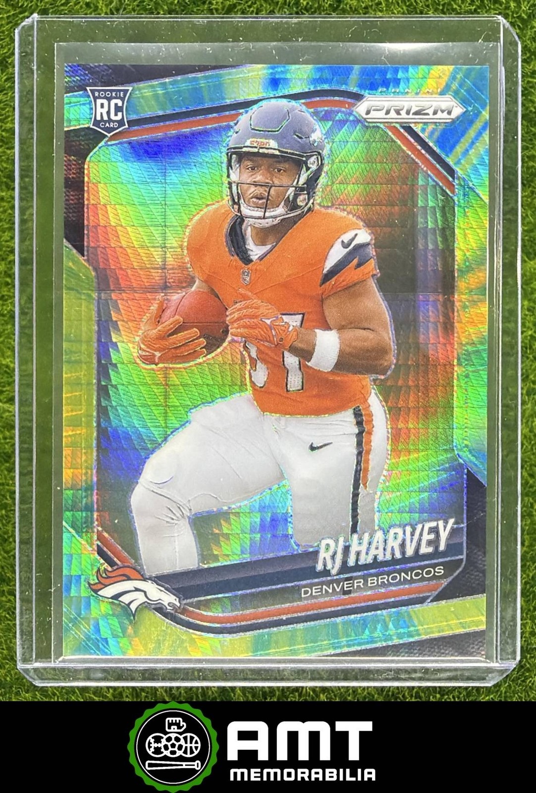 RJ Harvey RC 2025 Panini Prizm Hyper 55/200 Denver Broncos #303