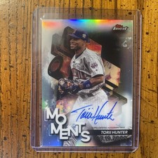 2024 Topps Finest Moments Torii Hunter Refractor AUTO #FMA-TH Twins