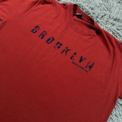 Vintage Triple Five Soul Shirt Large Red New York City Brooklyn 90 s Y2K Mens