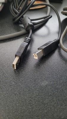 USB Printer Cable USB 2.0 A Male to B Male 6FT. Brother Canon Epson Dell Xerox