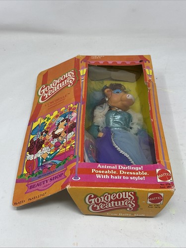 Bambola action figure vintage 1979 Mattel Gorgeous Creatures Cow Belle OTTIMA SCATOLA - Foto 9 di 11