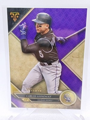 2017 Topps Triple Threads - Carlos Gonzalez #49 Amethyst /340