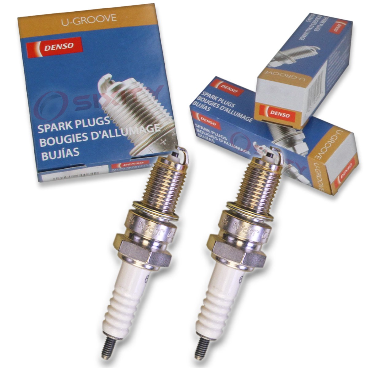2 pc Denso Standard U-Groove Spark Plug for Yamaha TDM850 1992-1993 Tune Up cz