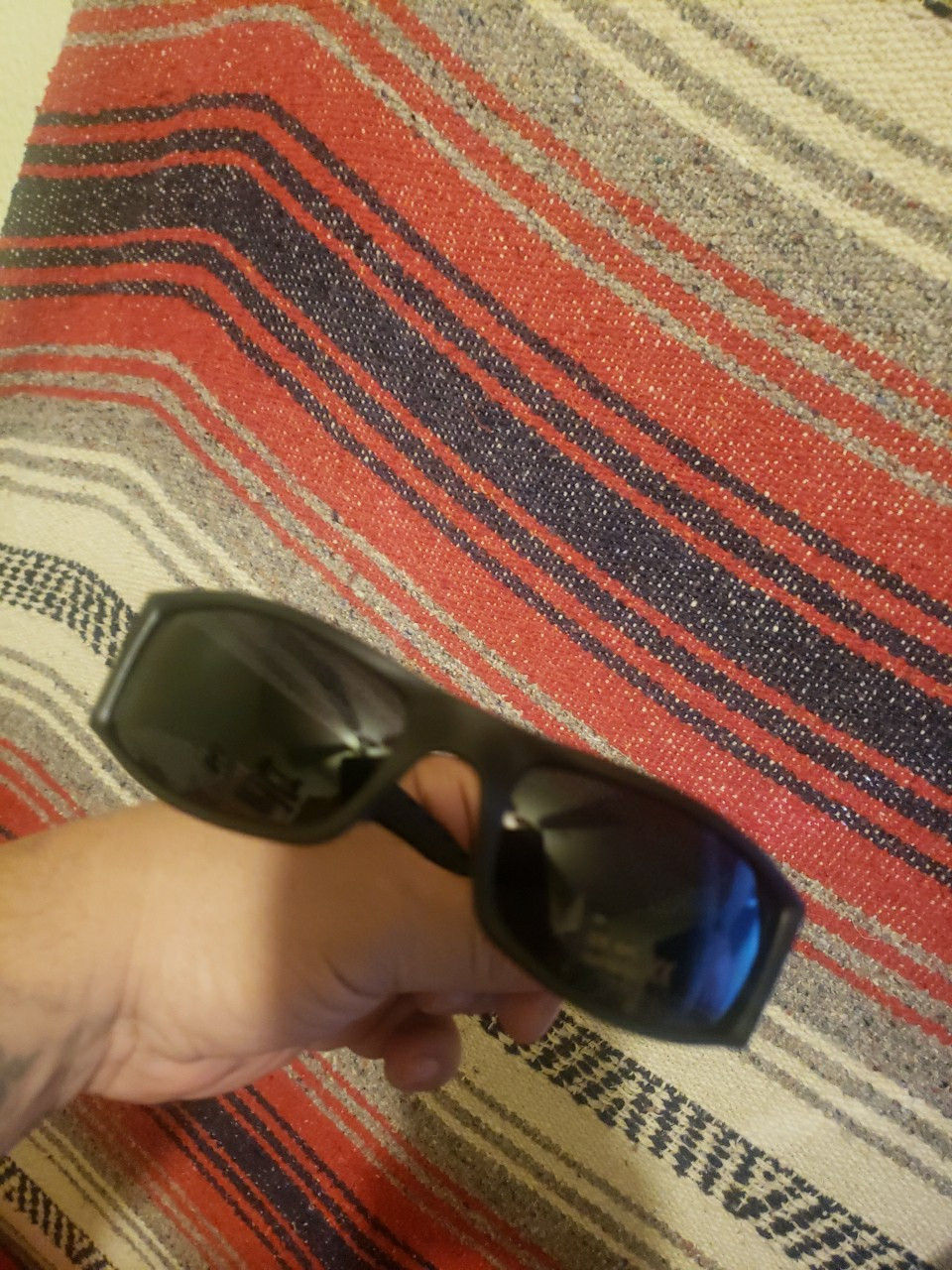 OCCHIALI DA SOLE UOMO LENTI GIALLE GANGSTER NERI OG LOCS BIKER - Foto 7