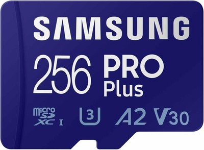 New Samsung Pro Plus 256GB Micro SD SDXC C10 A2 V30 UHS-I U3 4K HD Memory Card