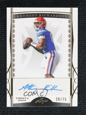 2022 Leaf Trinity Gold 30/75 Anthony Richardson #BA-AR1 Auto 5ov
