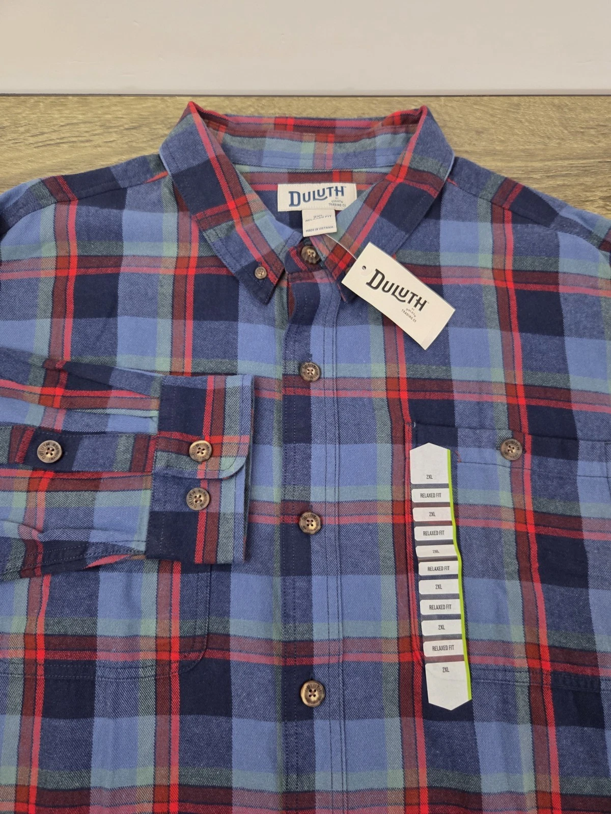Duluth Flannel Shirt Men's 2XL Blue Plaid Long Sleeve Relaxed Fit Outdoors NEW
Opens in a new window