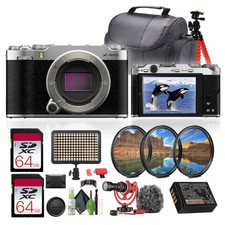 Fujifilm X-M5 Mirrorless Camera Body  2x 64GB Card  Rode Microphone  More