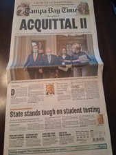 Trump Acquittal II Tampa Bay Times FRONT PAGE Newspaper 2/14