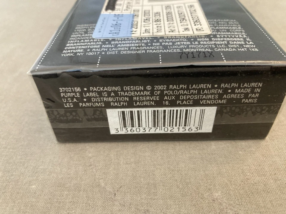 Ralph Lauren etiqueta púrpura 4,2 fl oz (125 ml) DESPUÉS DEL AFEITADO-NUEVO-SELLADO Foto 3 de 3