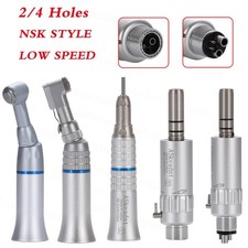 NSK Style Dental Slow Low Speed Handpiece Straight Contra Angle Air Motor 4/2H