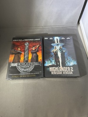Highlander Endgame & Highlander 2 Renegade Version Both BRAND NEW FACTORY SEALED