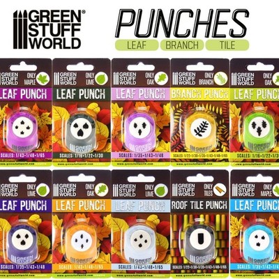 Green Stuff World: PUNCHES - Miniature Leaf, Branch & Tile Punch Cutter Tool